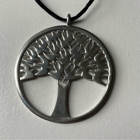 Arbor Vitae Ornament, Tree of Life, Lovell designs, Polished Pewter Ornament - Picture 2 of 6